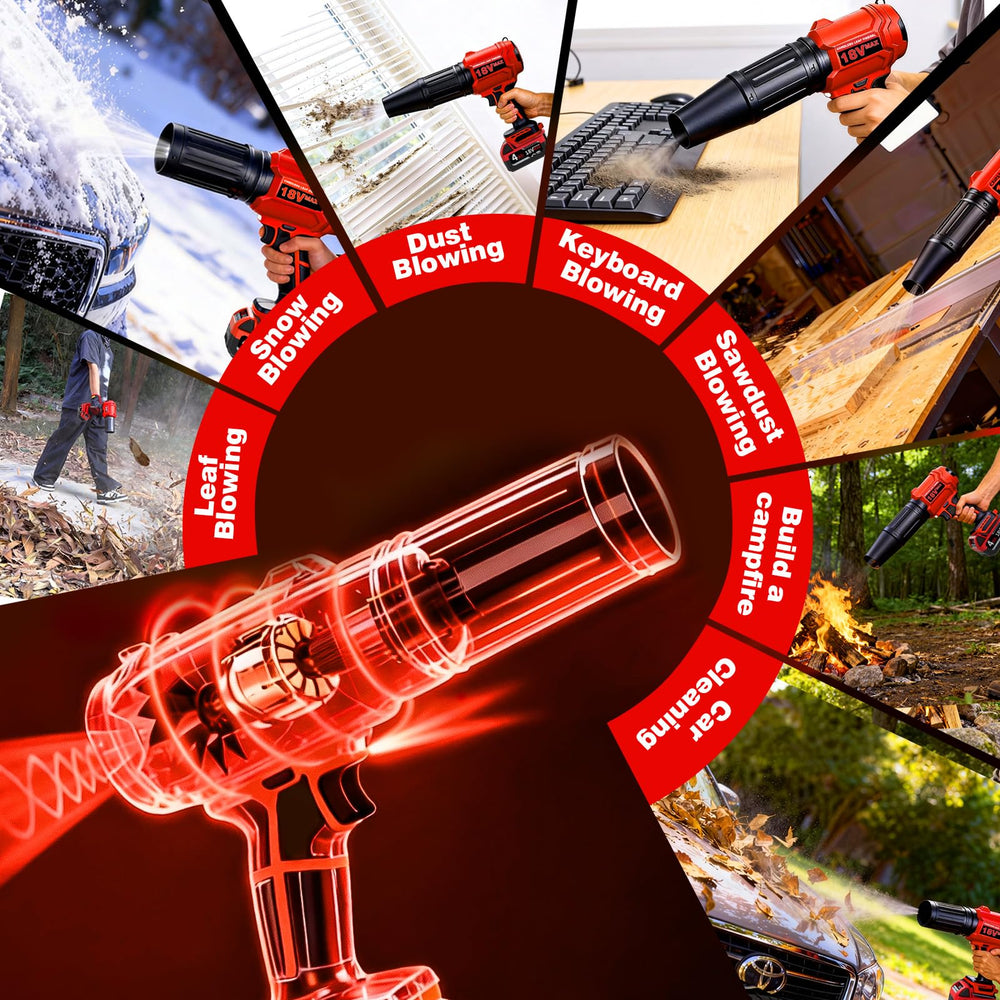 Packaging of EVOIRON Cordless Leaf Blower