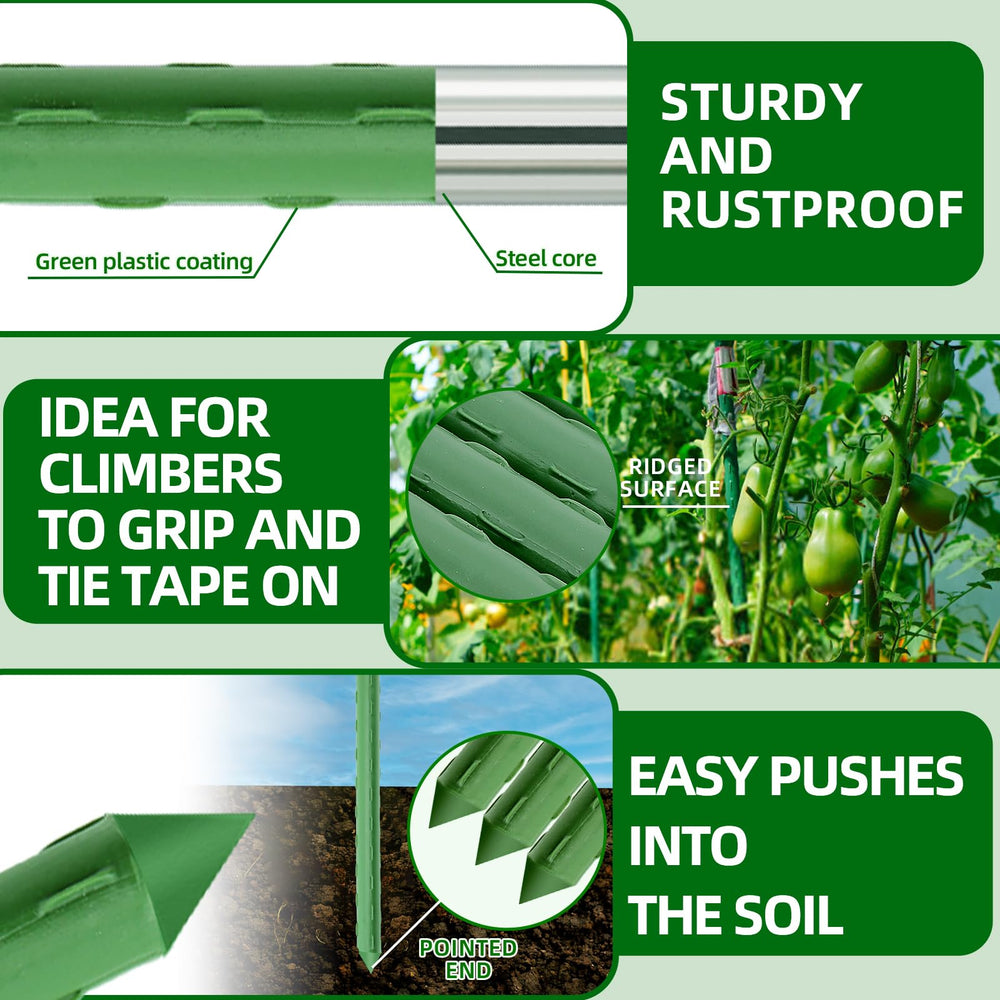 Packaging of Fabulas Garden Stakes with specifications visible