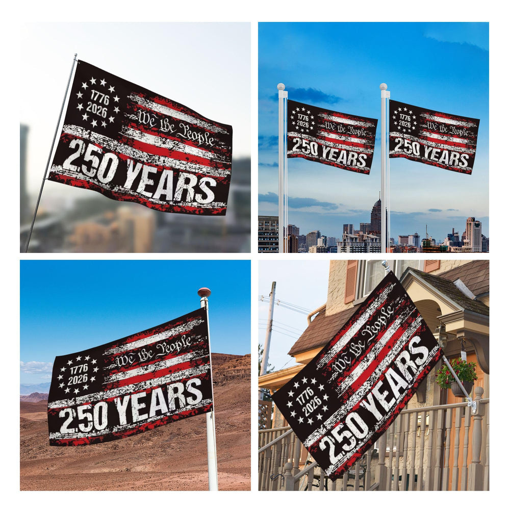 Packaging of FKCQRJW 250th Anniversary American Flag