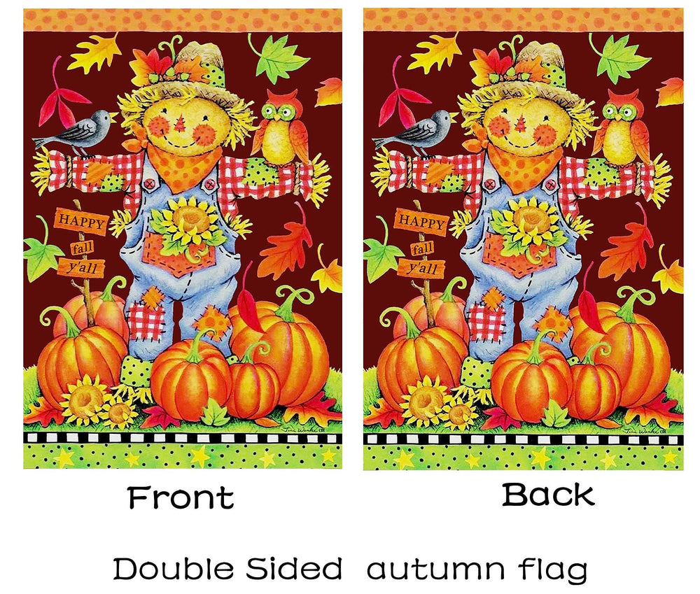 Packaging of Flagmax Fall Garden House Flag with product details
