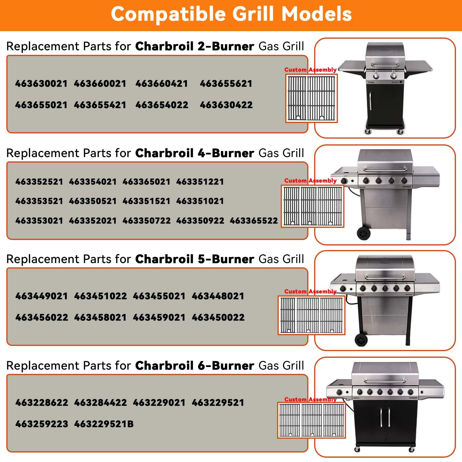 Packaging of FORYEYC cast iron grill grates
