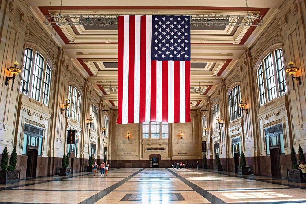 Packaging of Freefy 8x12 ft American Flag