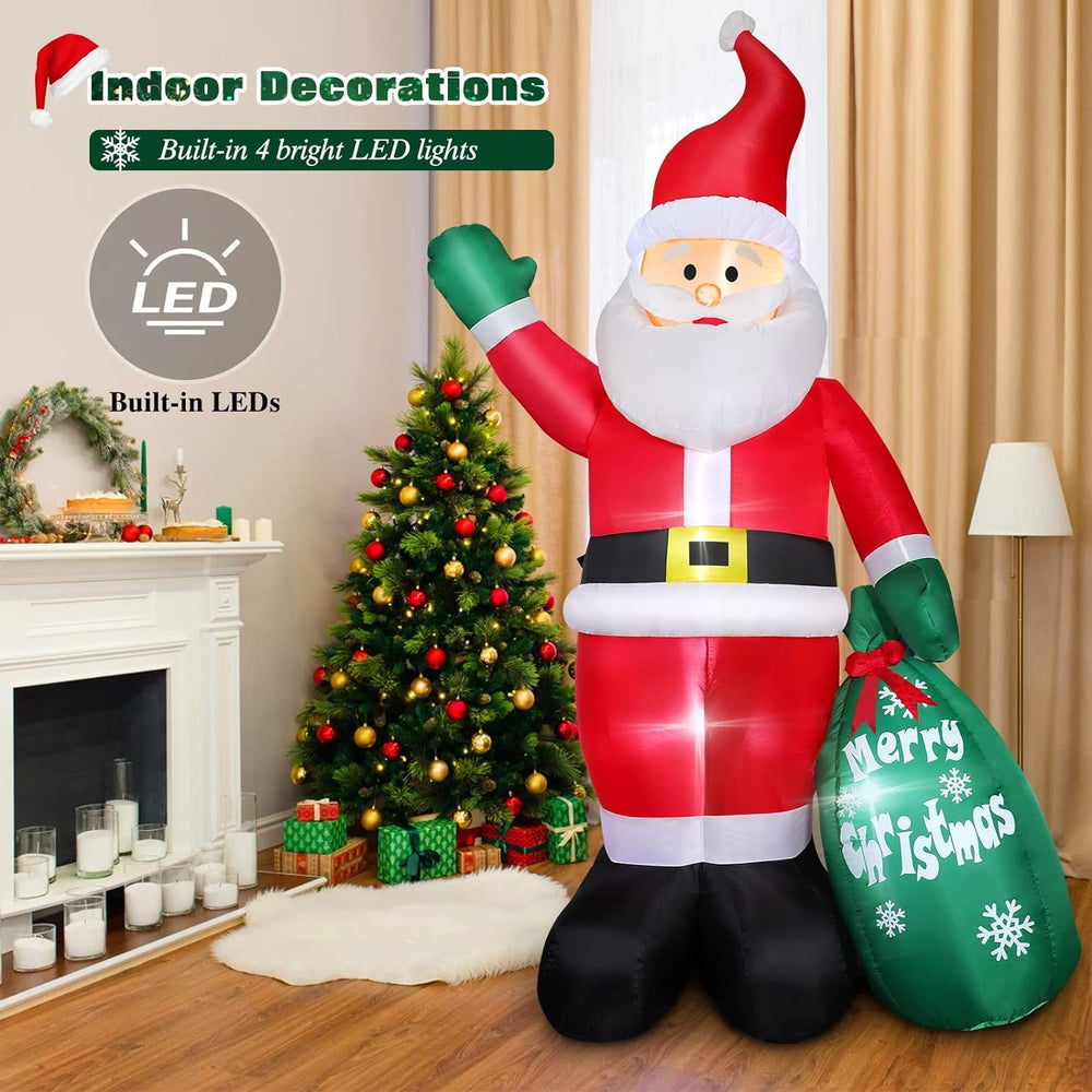 Packaging of FunFanso 8FT Christmas Inflatable Santa