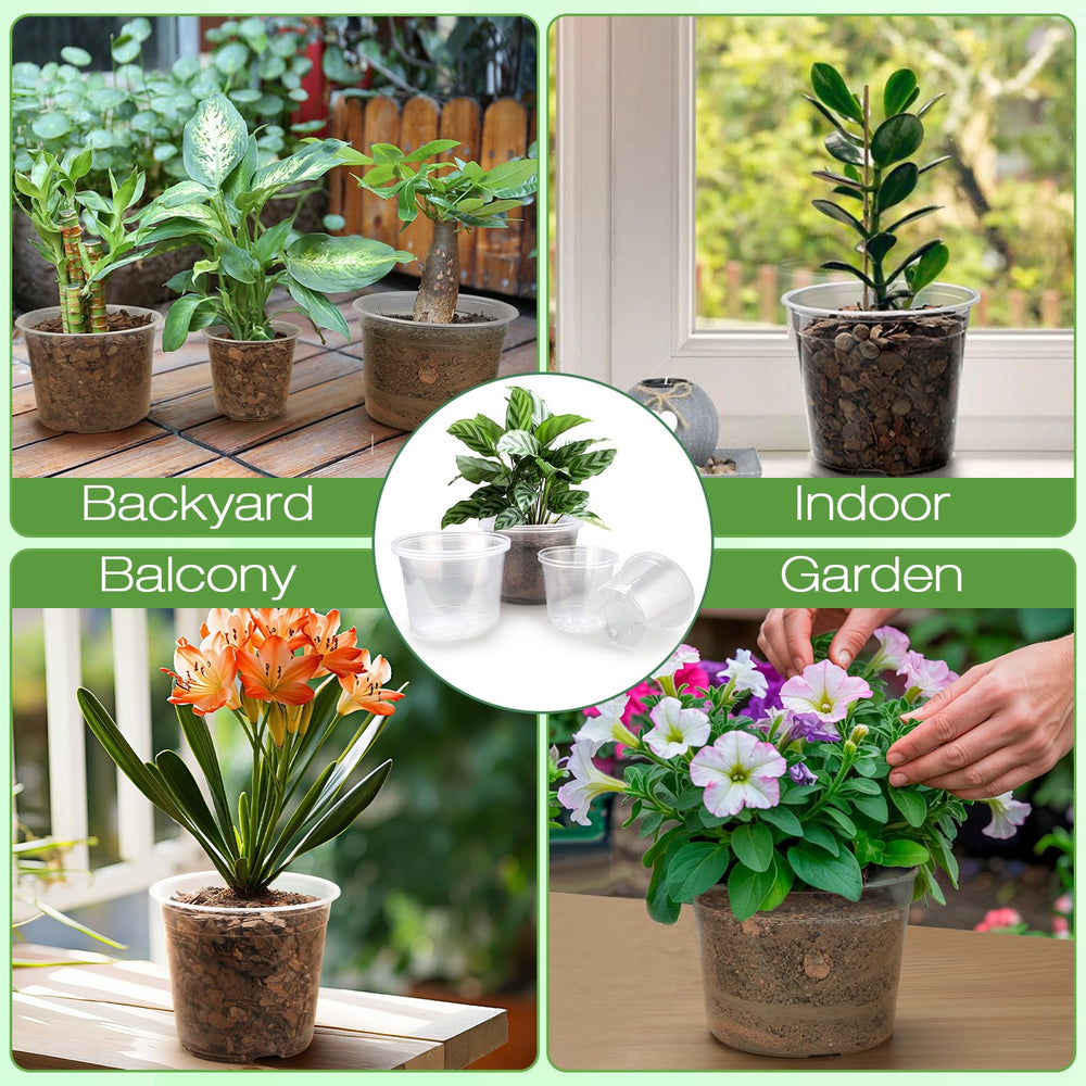 Packaging of FUOAUYK clear nursery pots