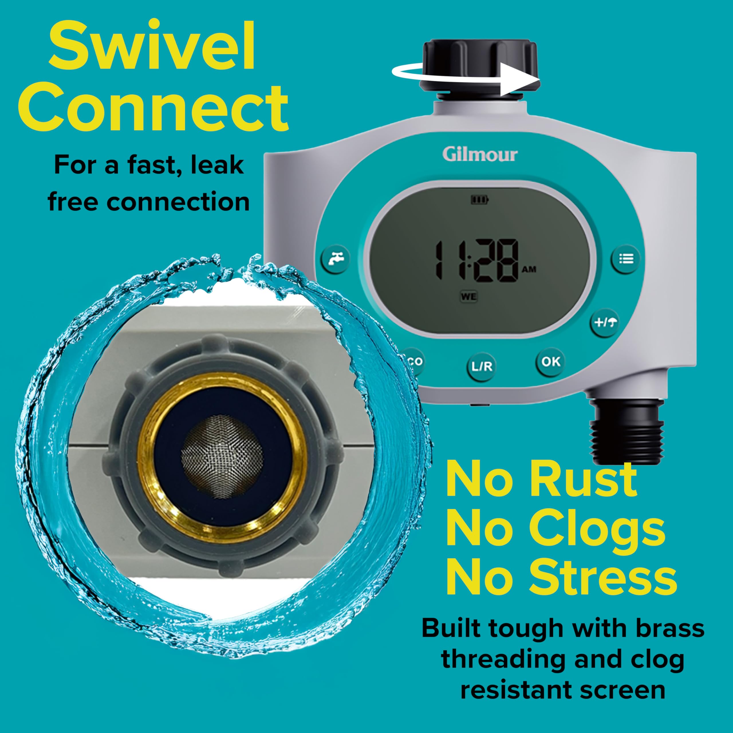 Packaging of GILMOUR Dual Outlet Water Timer