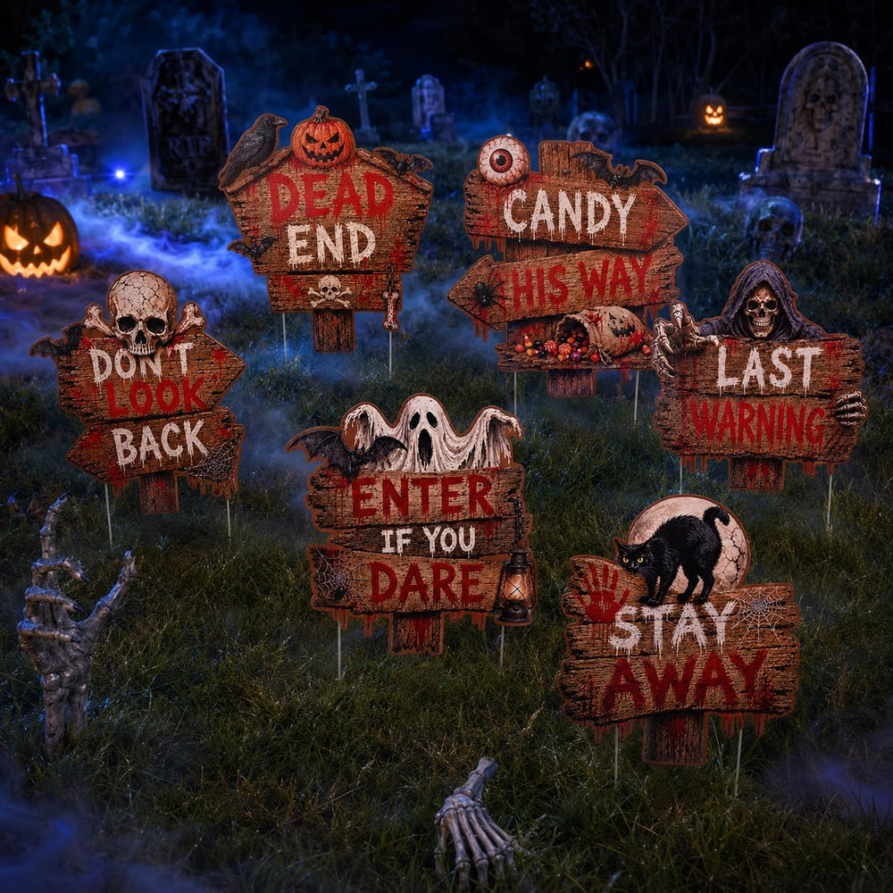 Packaging of Govpy Halloween yard signs decorations