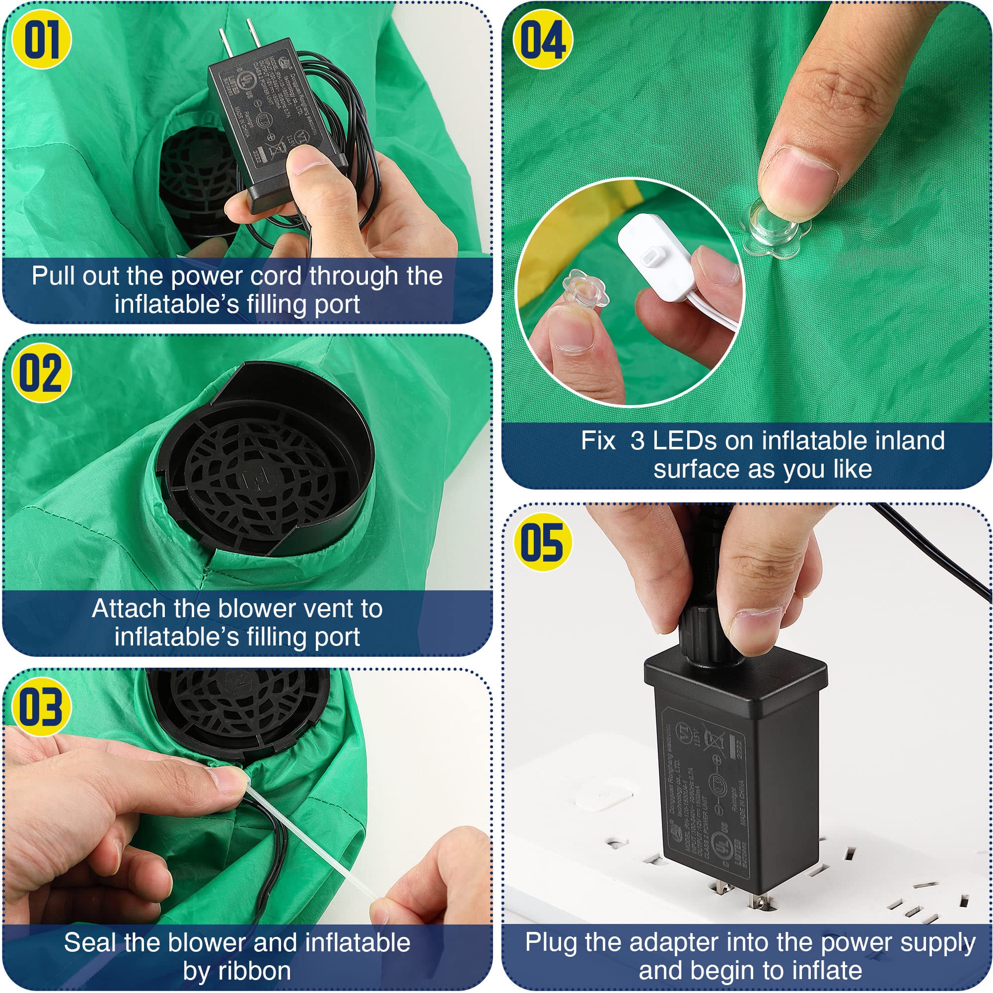 Packaging of Hiboom Replacement Fan Blower