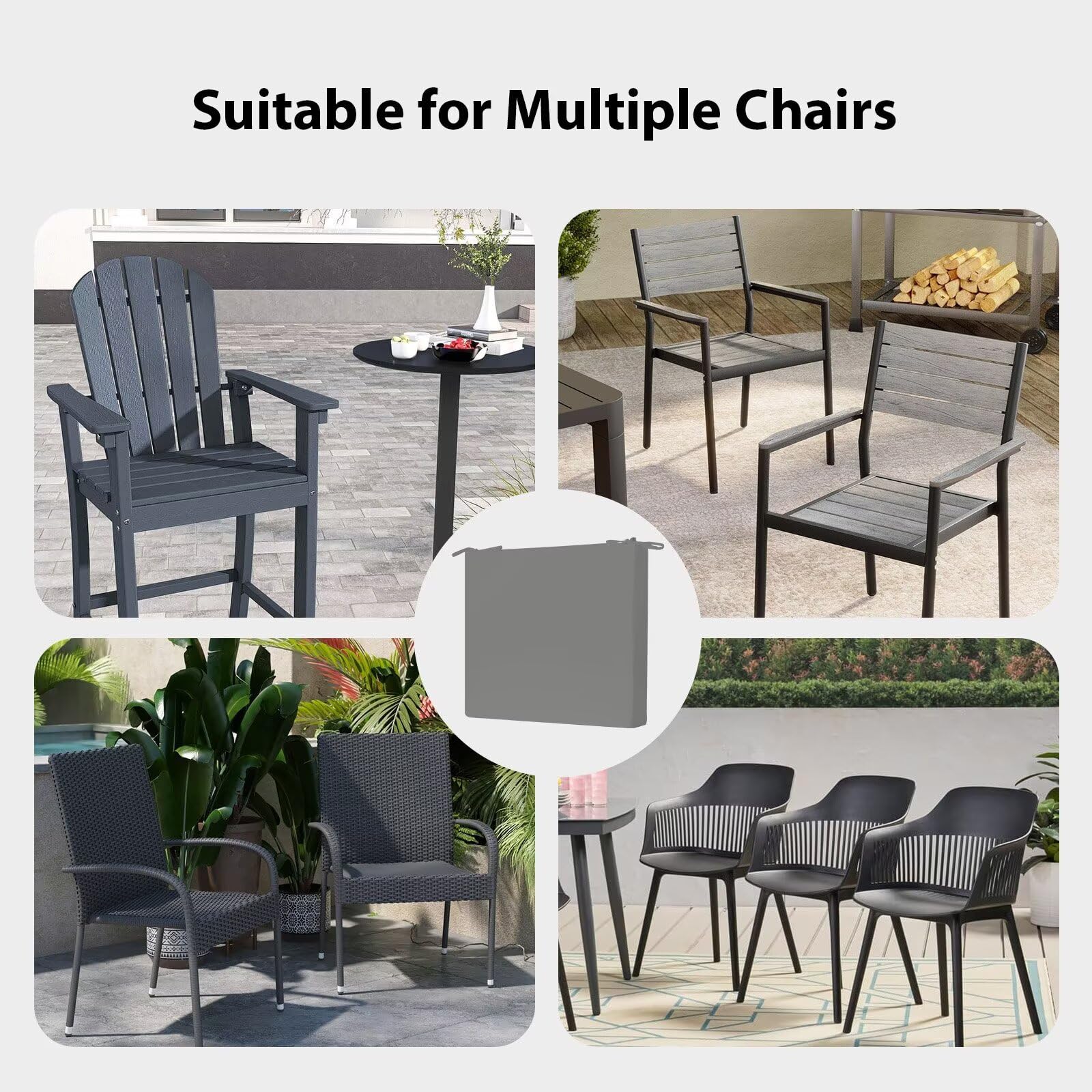 Packaging of HOMELYSIAN Outdoor Chair Cushions set