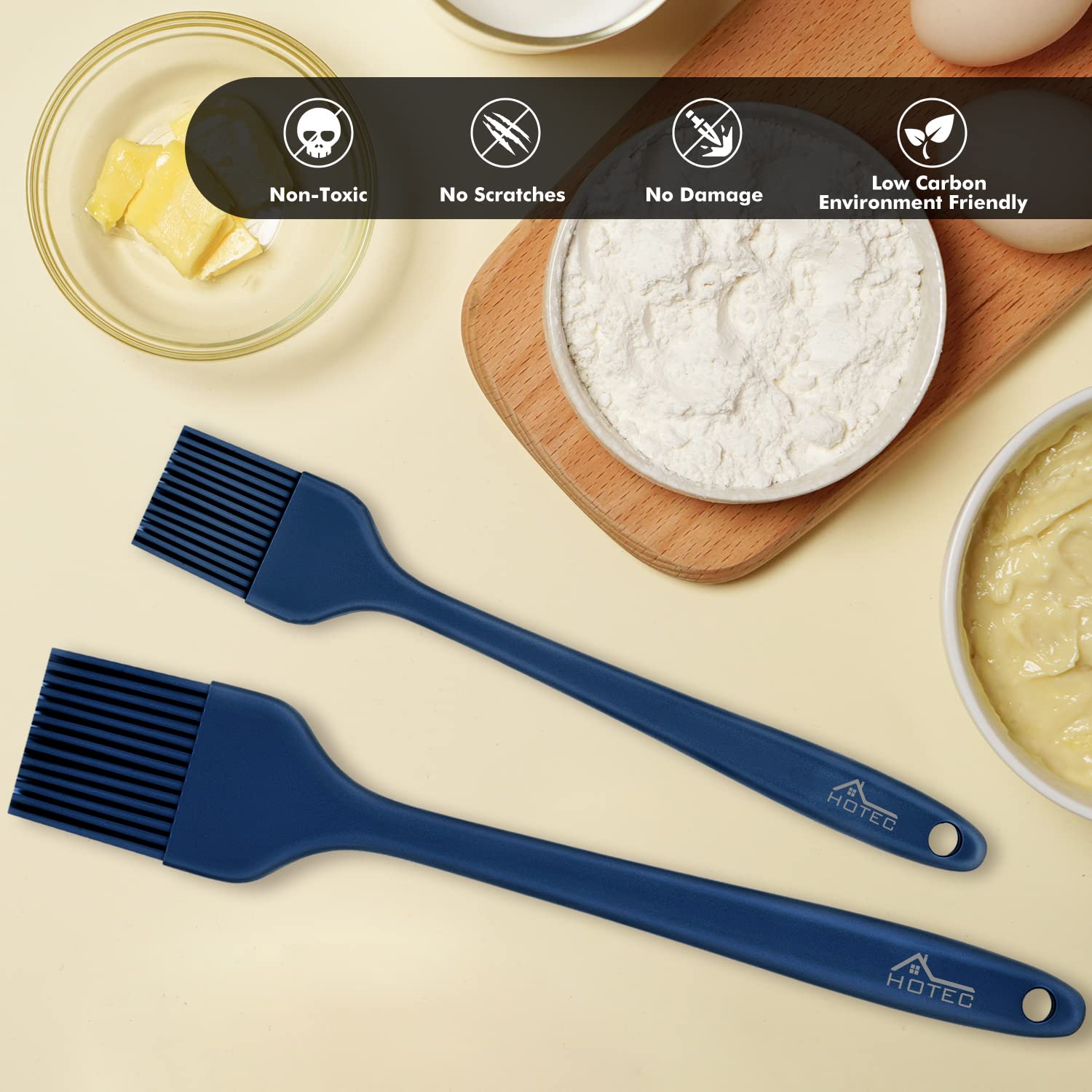 Packaging of HOTEC Silicone Basting Brushes
