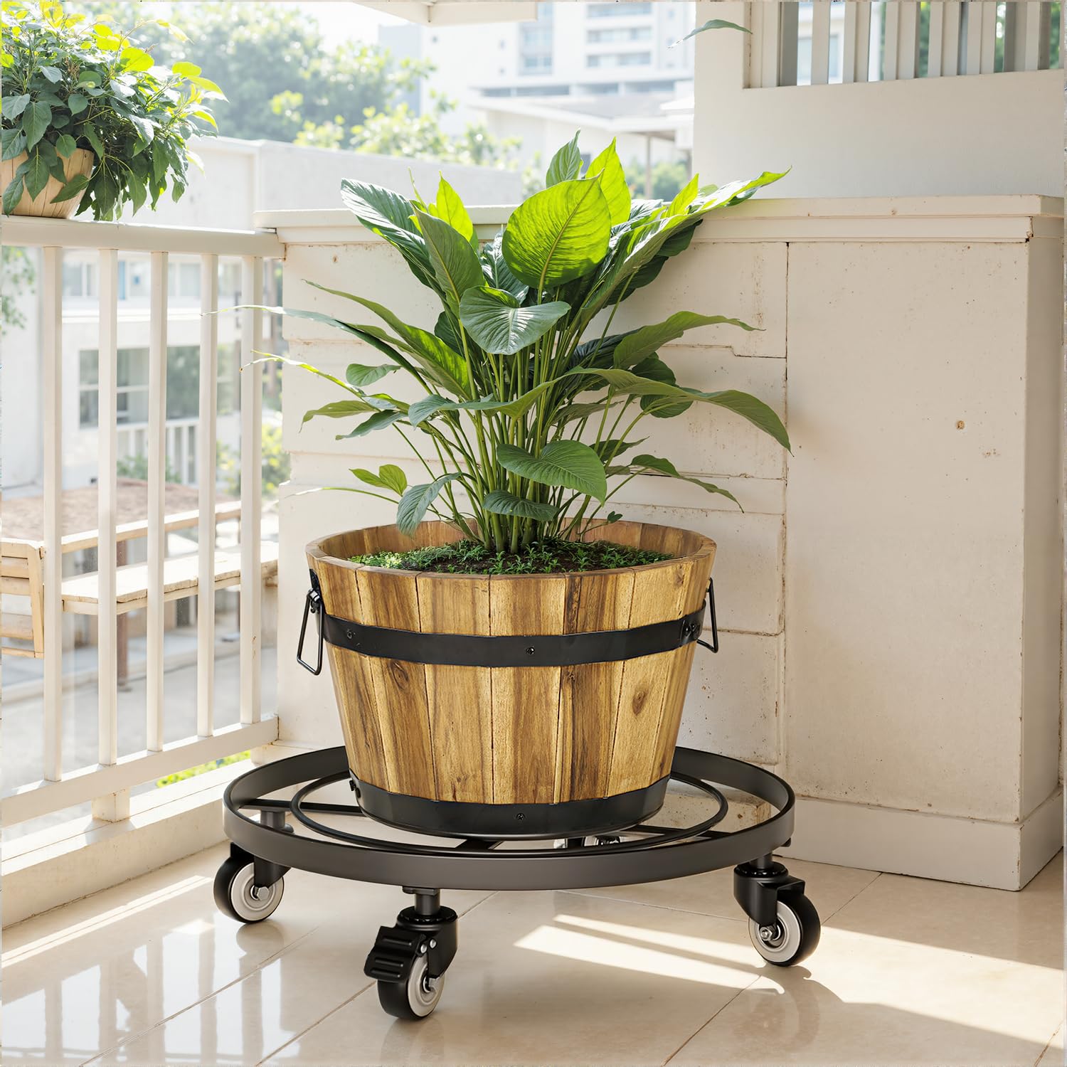 Packaging of IDZO Round Heavy Duty Plant Caddy