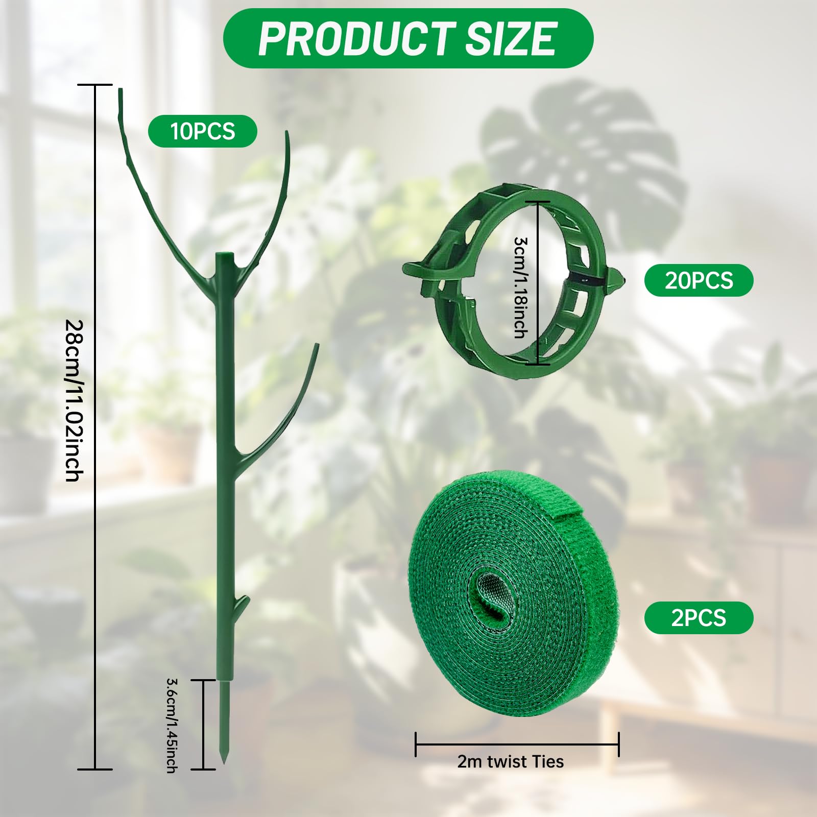 Packaging of IKKAB plant support stakes kit