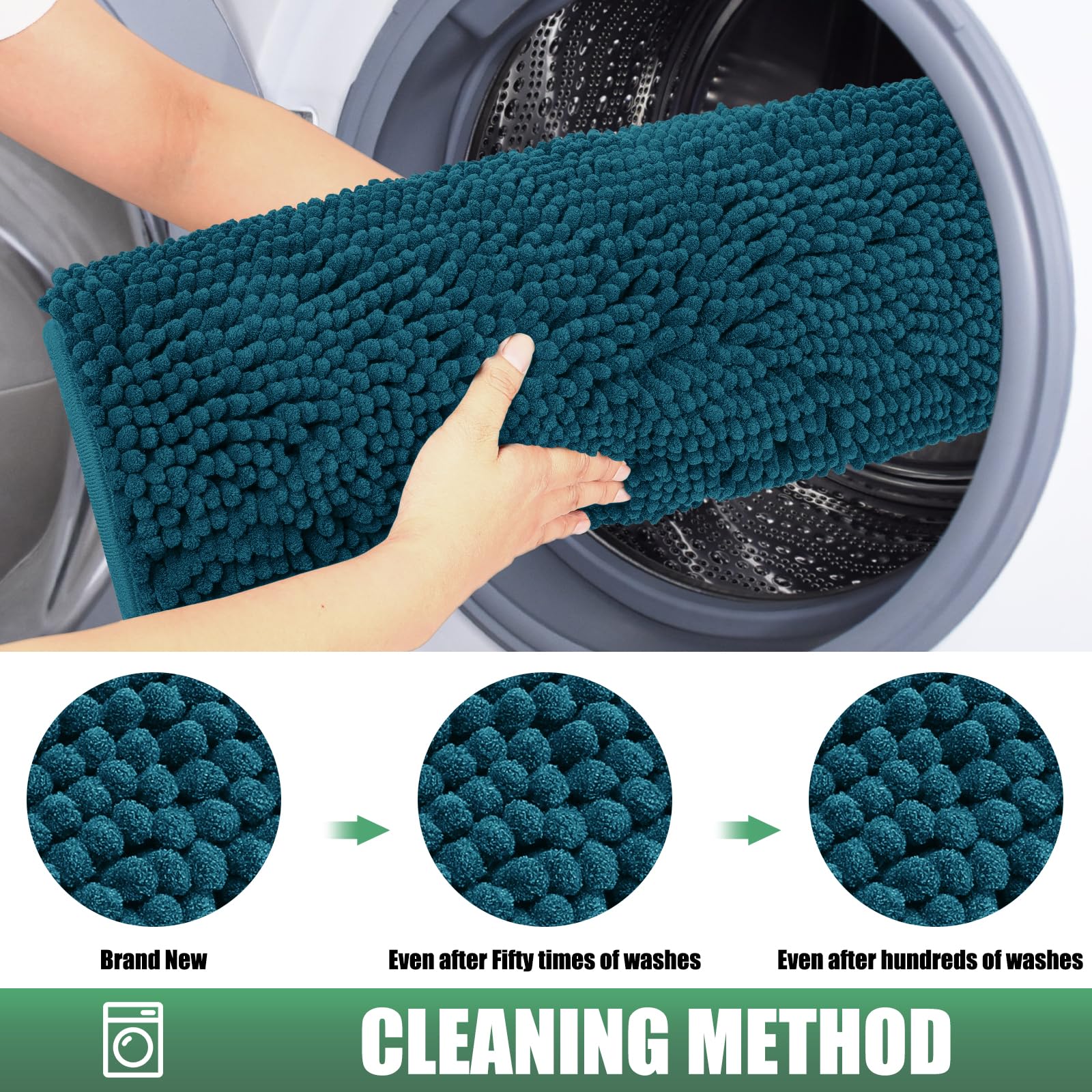 Packaging of IM HOME Chenille Absorbent Indoor Door Mat