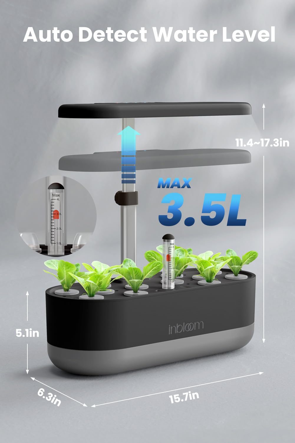packaging of inbloom Hydroponics Growing System Kit