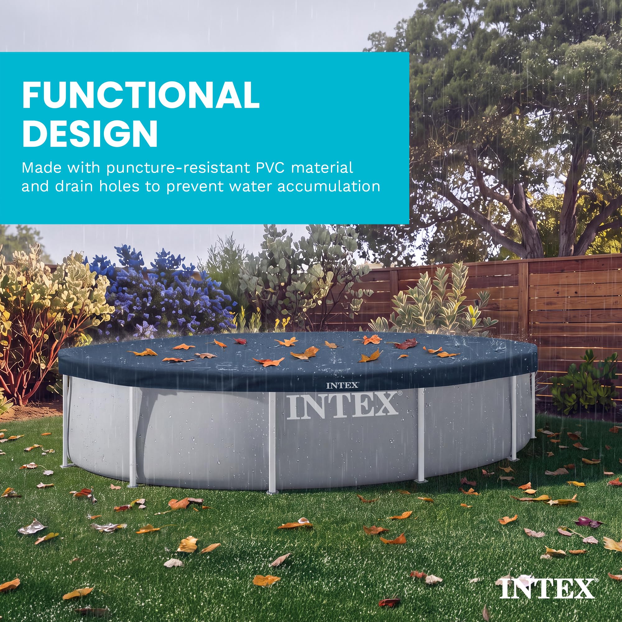 Packaging of Intex Pool Cover for 12ft round pools