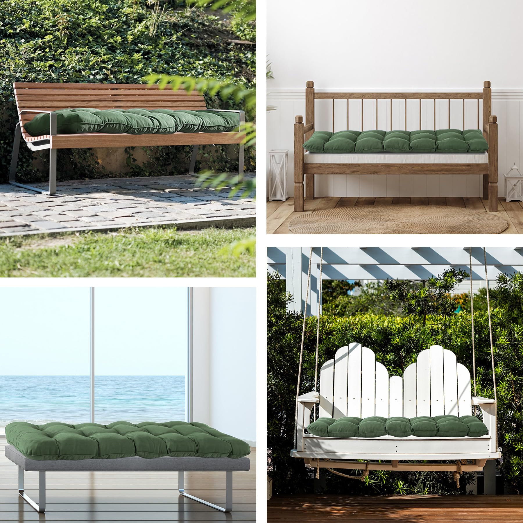 Packaging of IPYNBAP Outdoor Bench Cushion vacuum-sealed