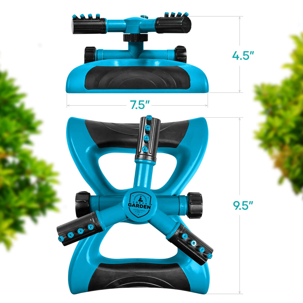 Packaging of Joeys Garden Rotating Lawn Sprinkler