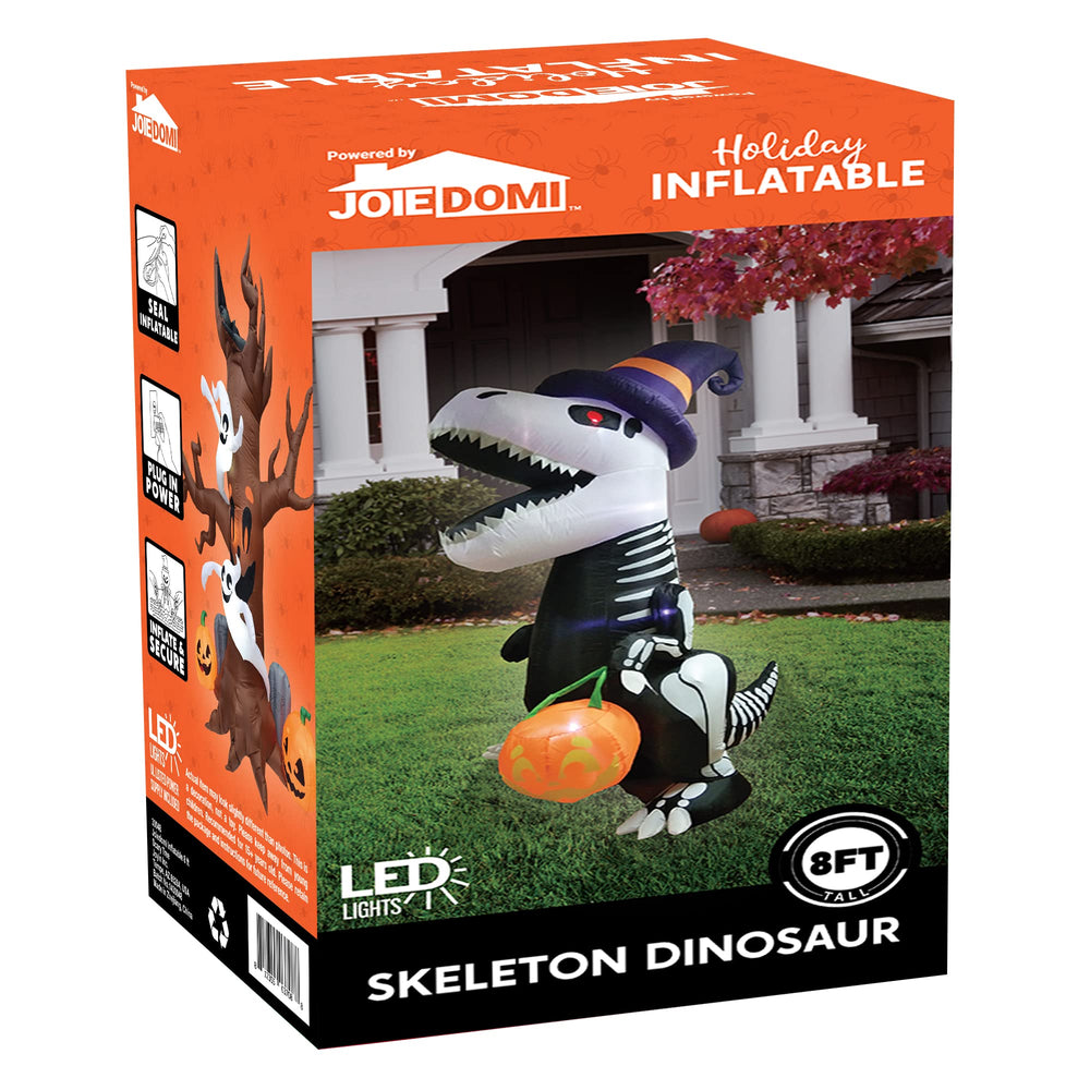 Packaging of Joiedomi inflatable skeleton dinosaur decoration