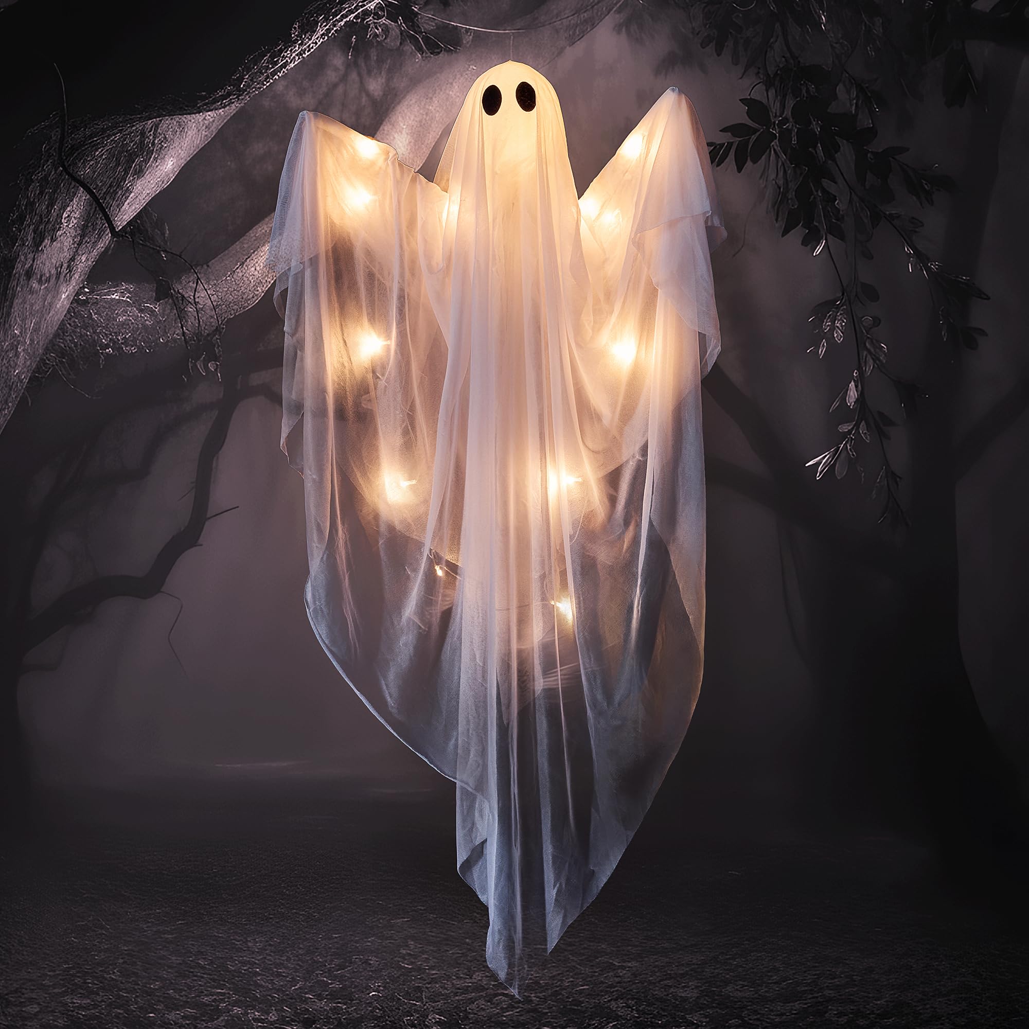 Packaging of JOYIN Halloween light up ghost decoration