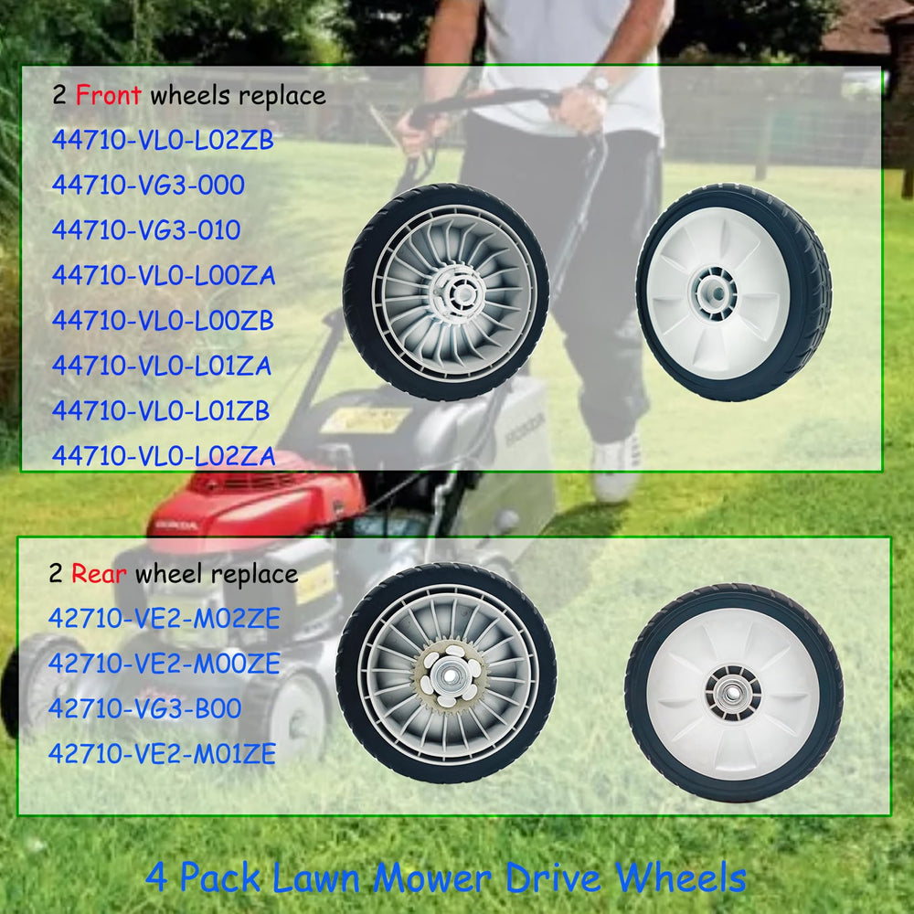 Packaging of KMHGD lawn mower wheels