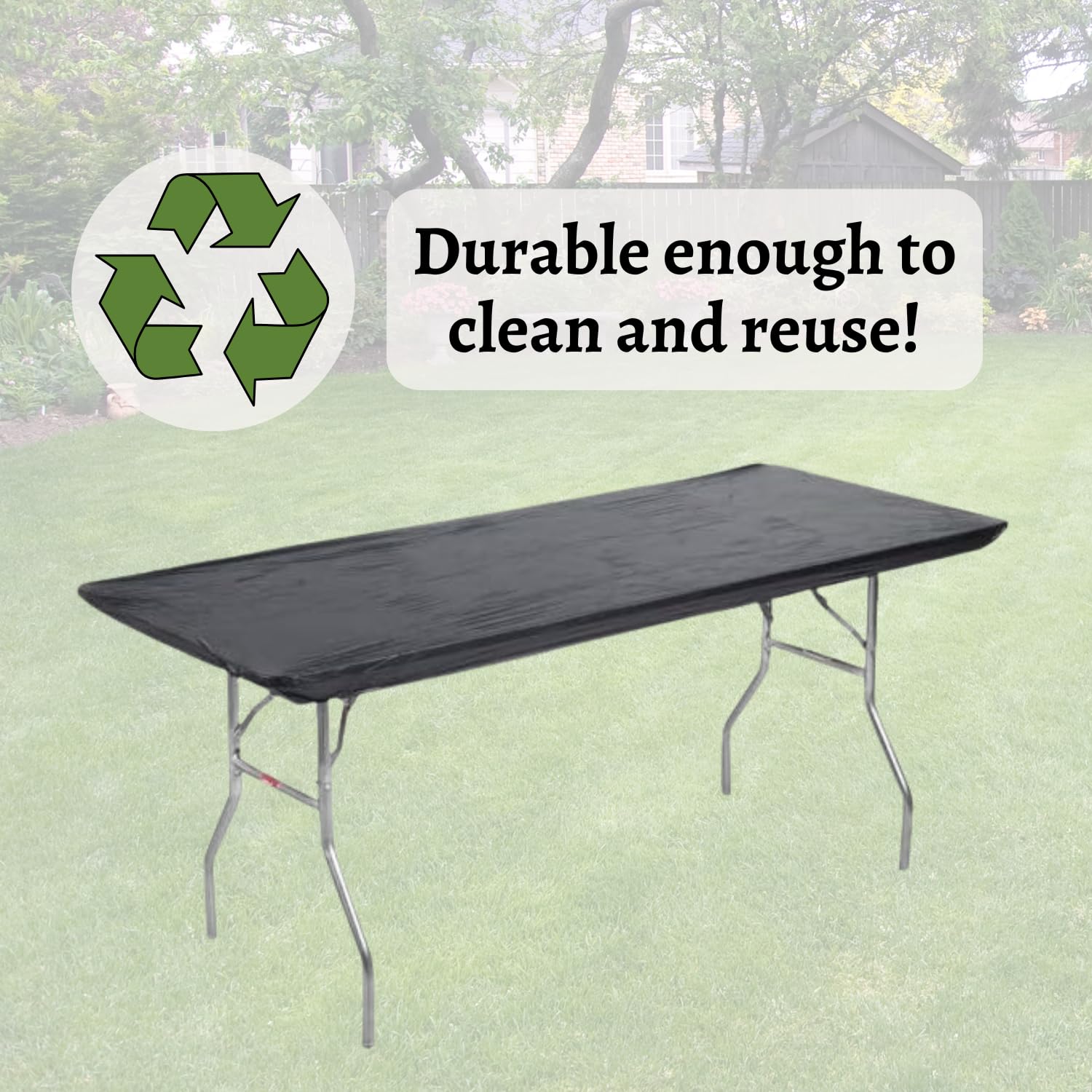 Packaging of Kwik-Covers 8' table covers with product details