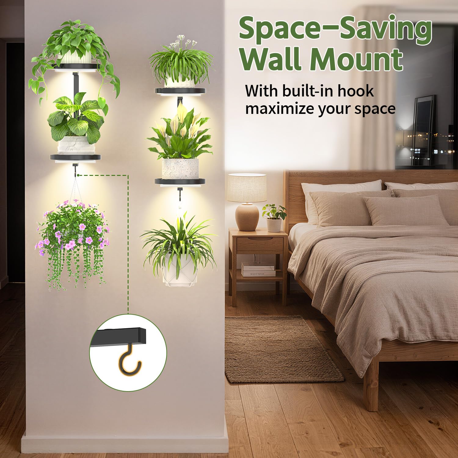 Packaging of LASZOLA plant hanger with included accessories