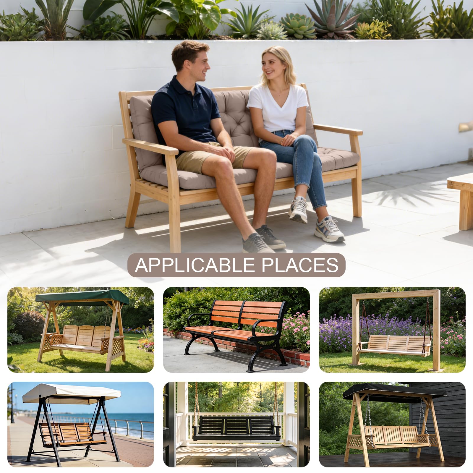 Packaging of LCYY.TG Porch Swing Cushion