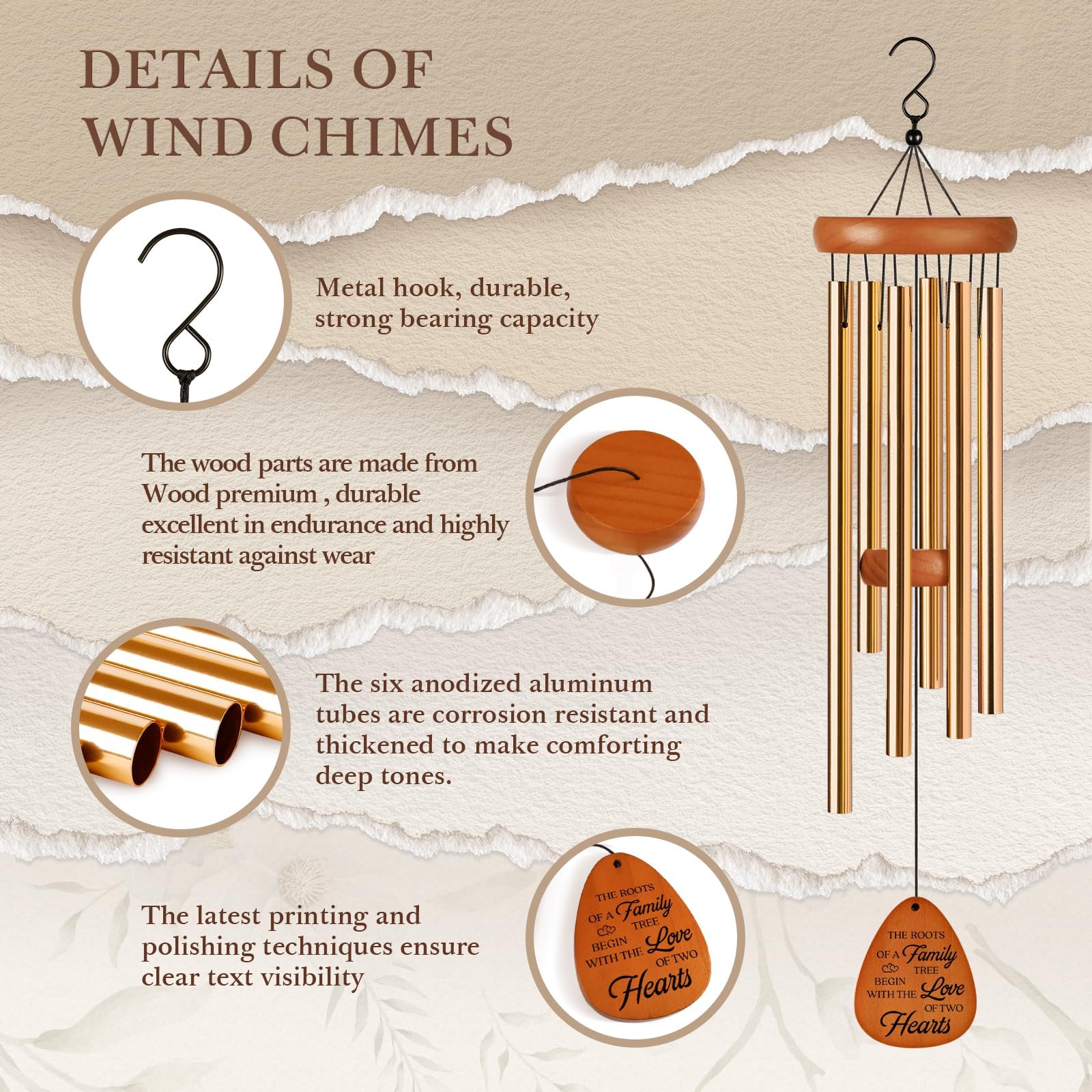 Packaging of Leebbsin 25th Anniversary Wind Chime