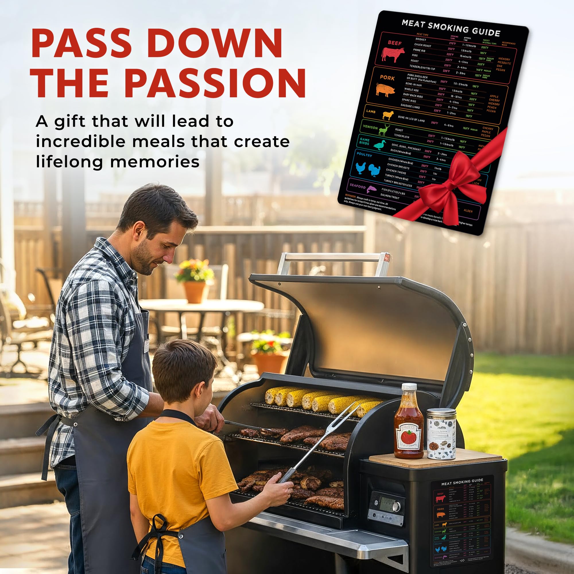 Packaging of Levain & Co XL Meat Temperature BBQ Smoker Guide Magnet