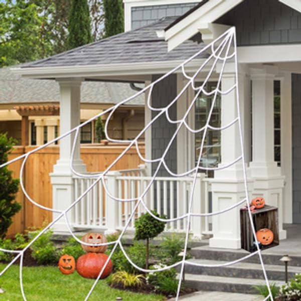 Packaging of Liveasily Solar Halloween Spider Web Lights
