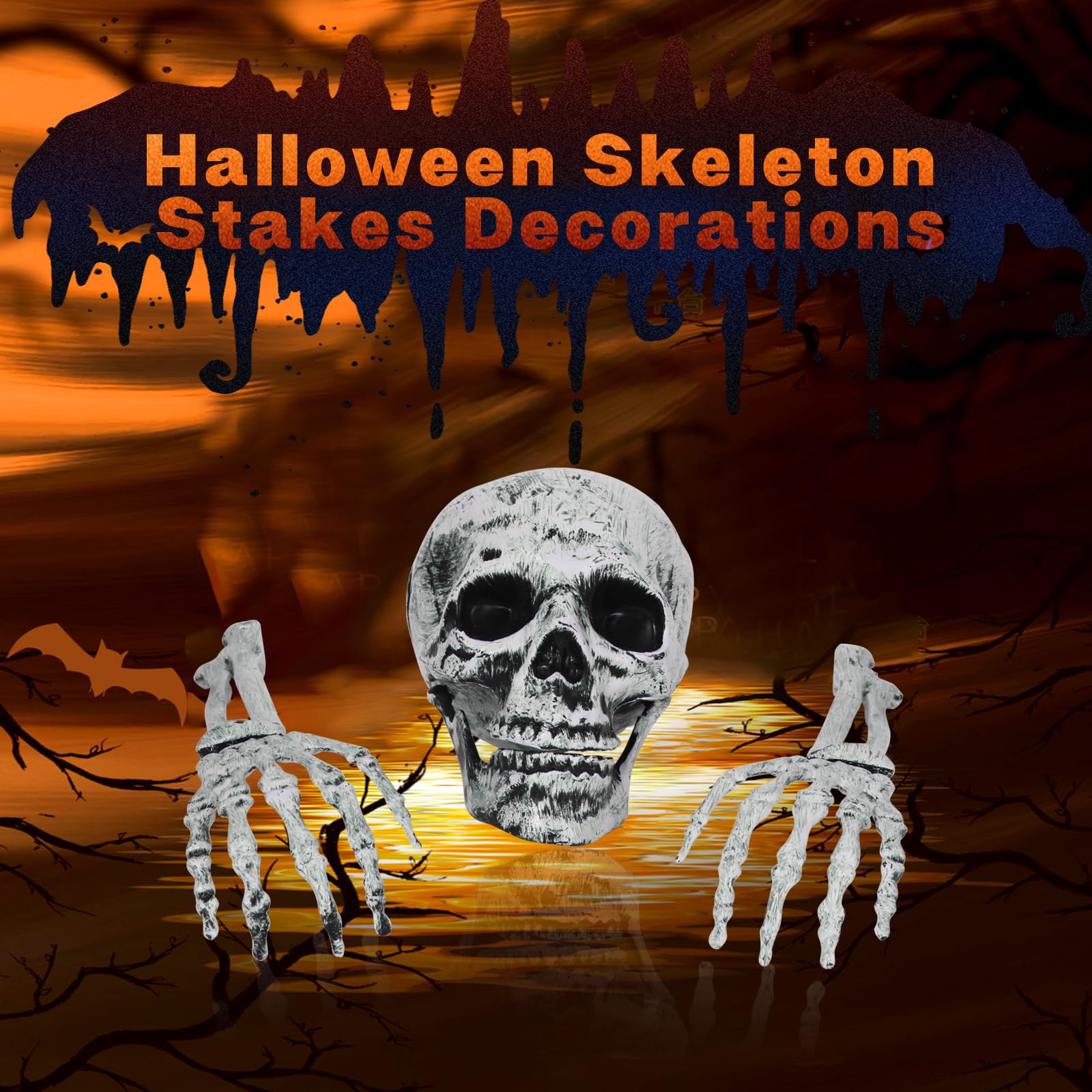 Packaging of LOYIN Halloween skeleton decoration set
