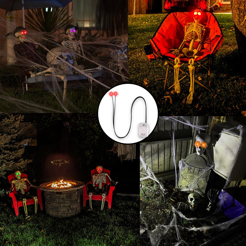 Packaging of Makevivi Remote Control Halloween Red Glowing Eyes