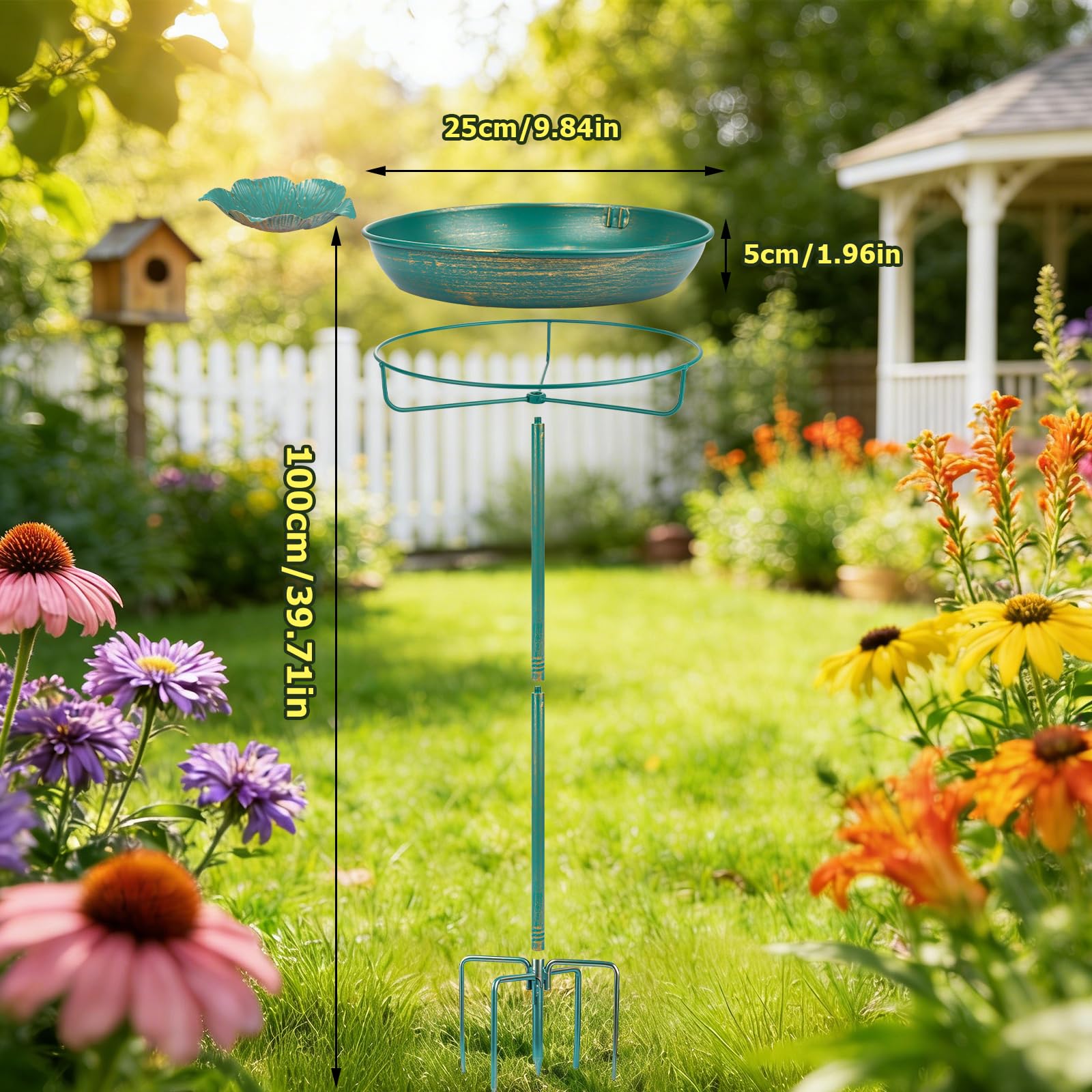 Packaging of Mellbree Bird Bath for outdoor use