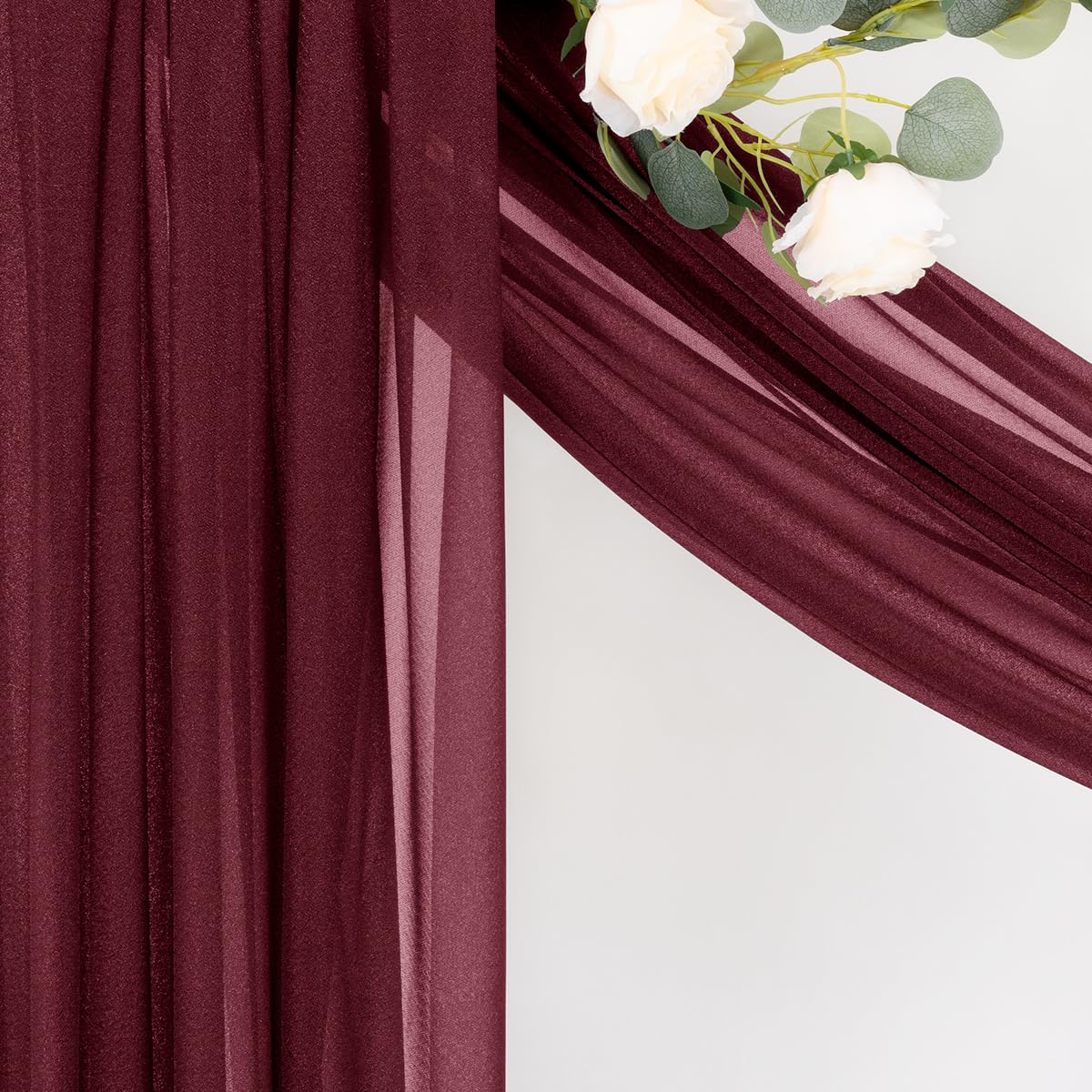 Packaging of MLMC Sheer Gauze Wedding Arch Draping Fabric