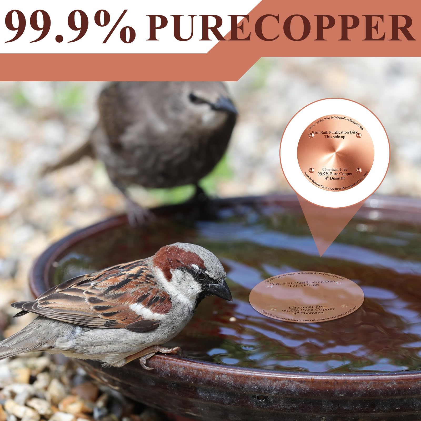 Packaging of MorningRo copper bird bath discs