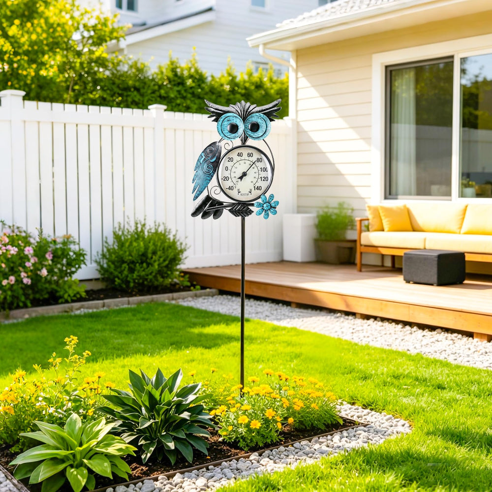 Packaging of MUMTOP Outdoor Thermometer with product details