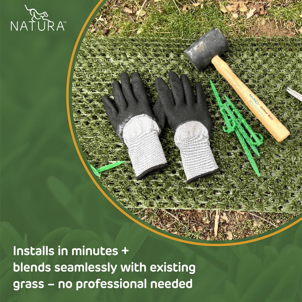 Packaging of Natura PowerRun artificial grass