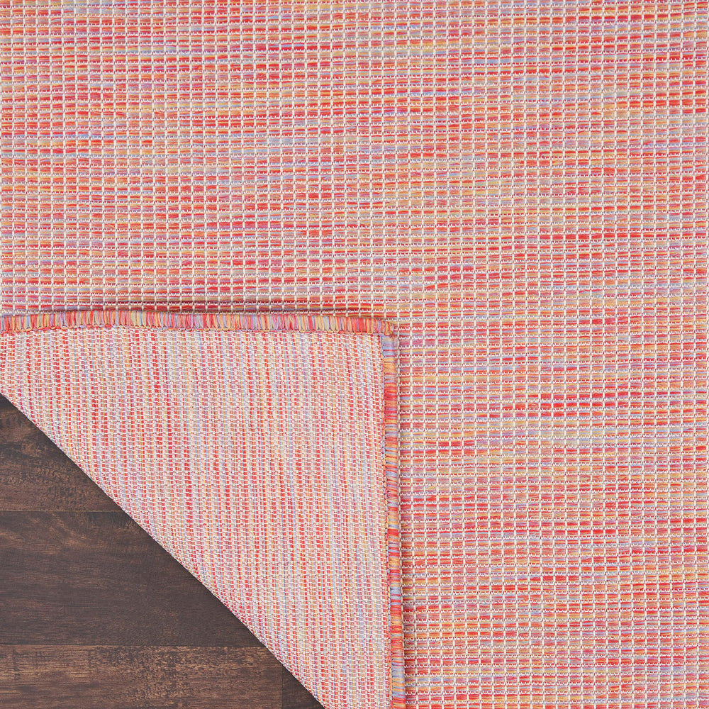 Packaging of Nourison Positano Rainbow outdoor rug