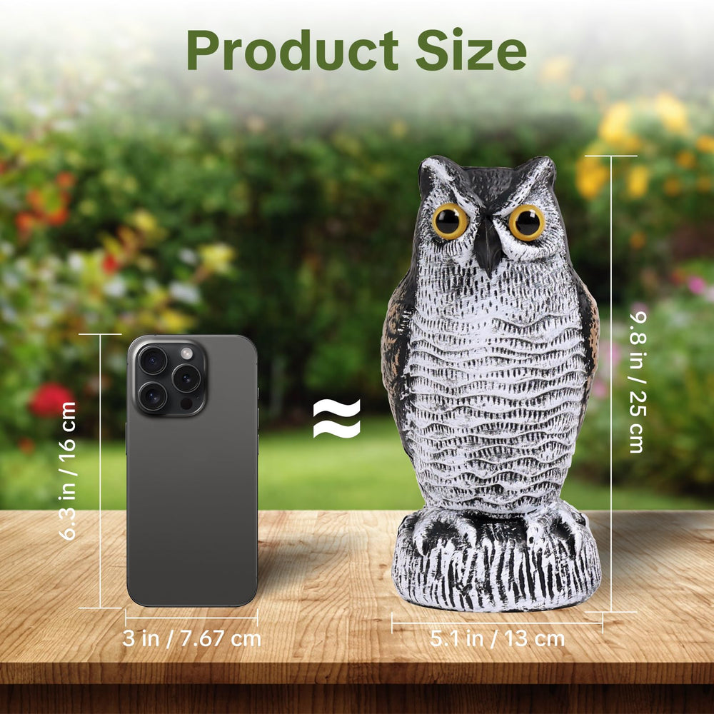 Packaging of OFFO 2 Pack Realistic Owl Statues