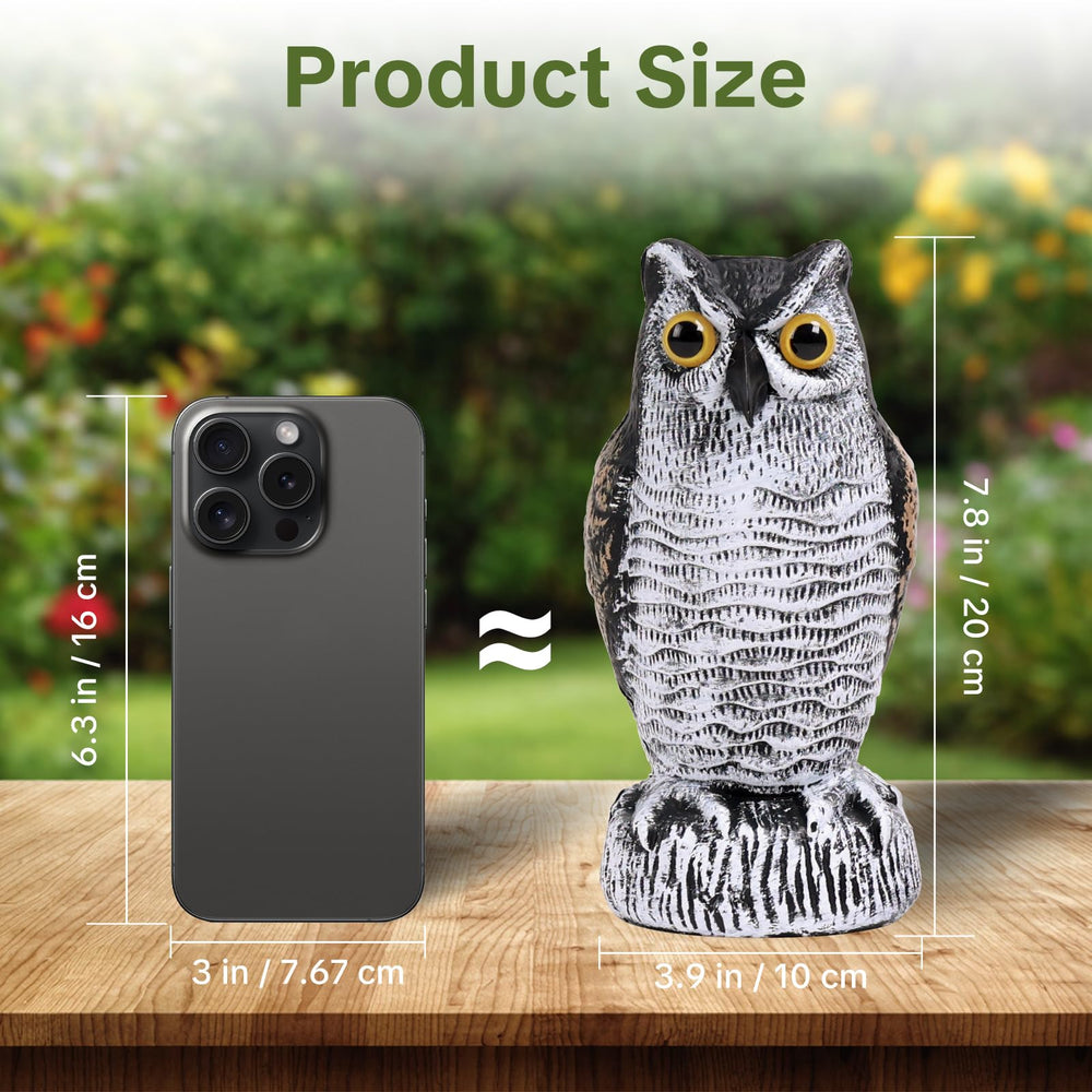 Packaging of OFFO 2 Pack Realistic Owl Statues