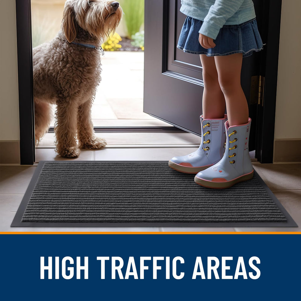 Packaging of OLANLY Front Door Mat 47x32