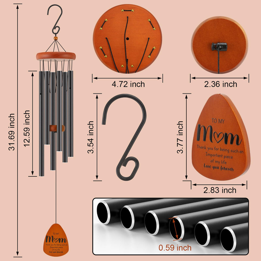 Packaging of Oprever Wind Chimes gift