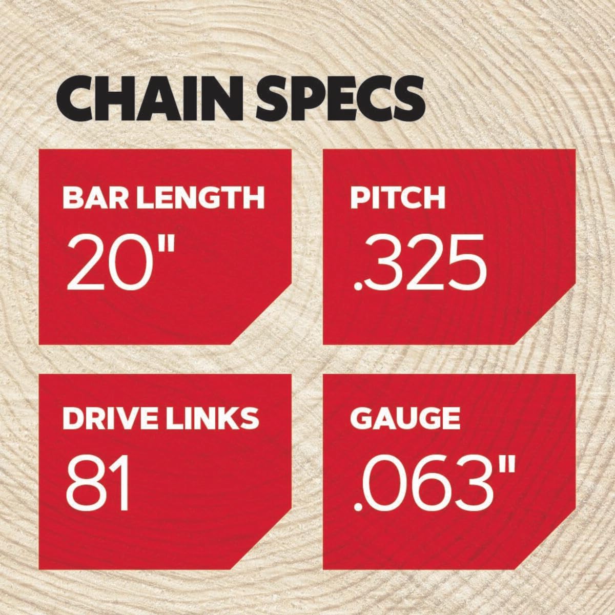 Packaging of Oregon L81 PowerCut Chainsaw Chain