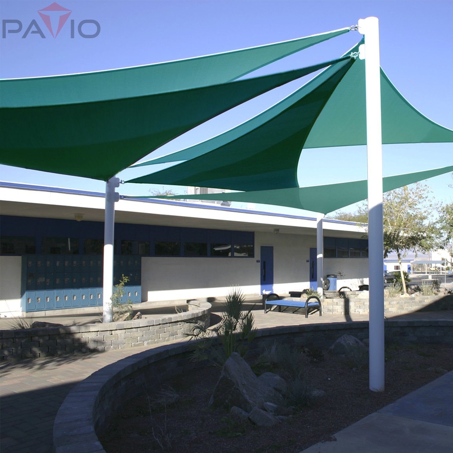 Packaging of Patio Sun Shade Sail with specifications