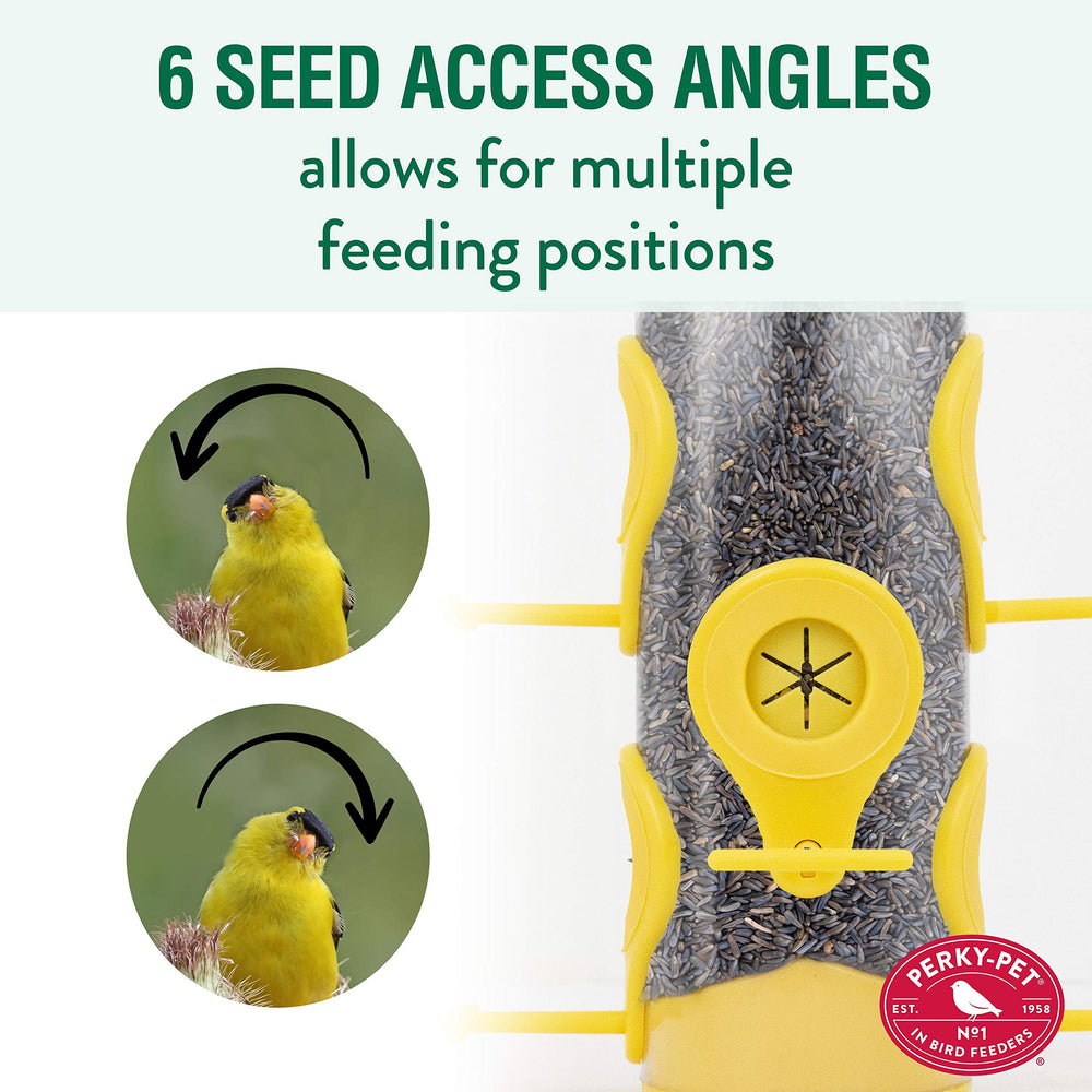 Packaging of Perky-Pet Finch Feeder with product details