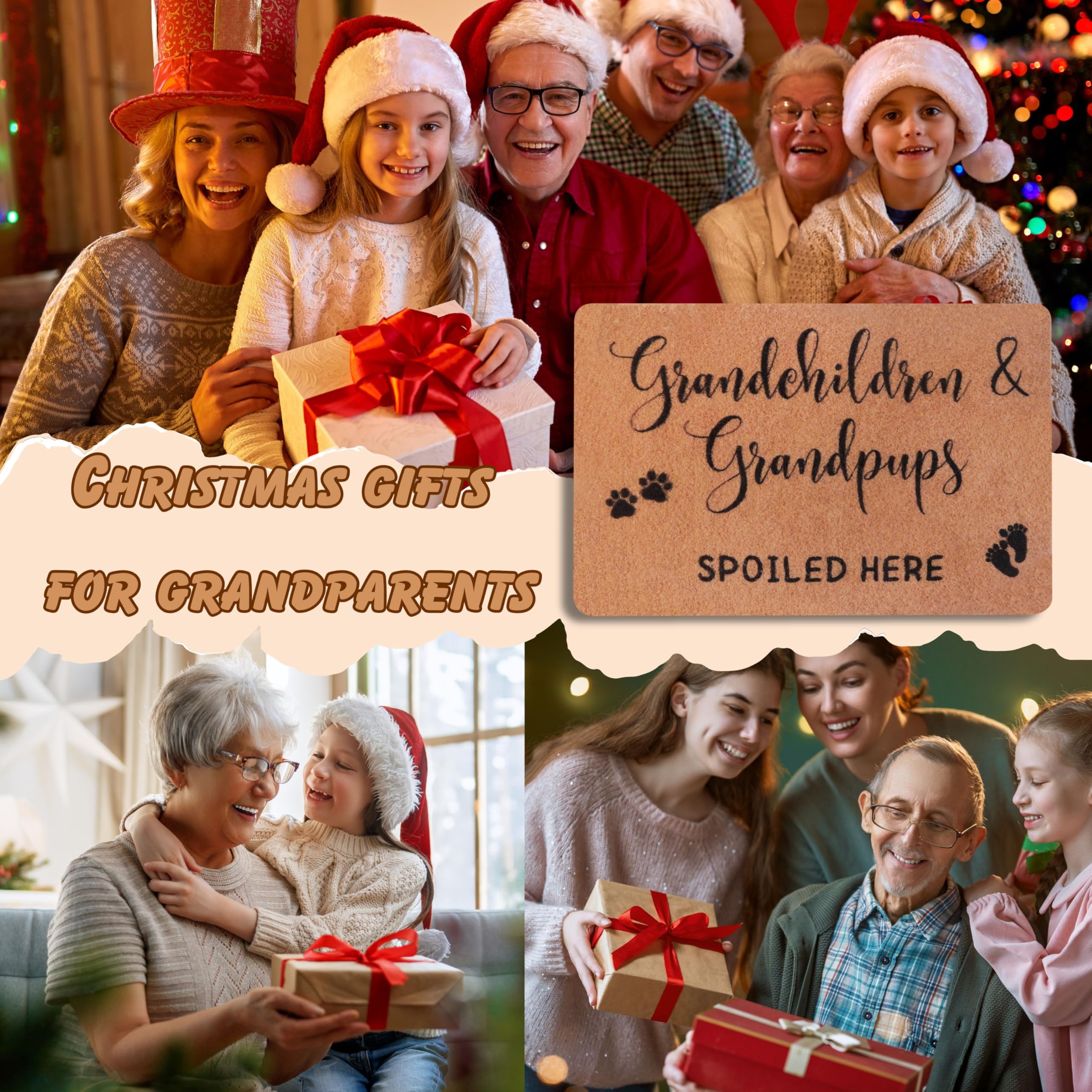 Packaging of PLUJOYS Christmas Doormat