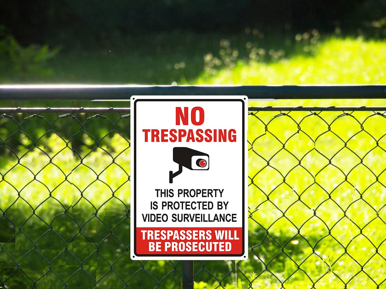 Packaging of Poicrm No Trespassing Sign