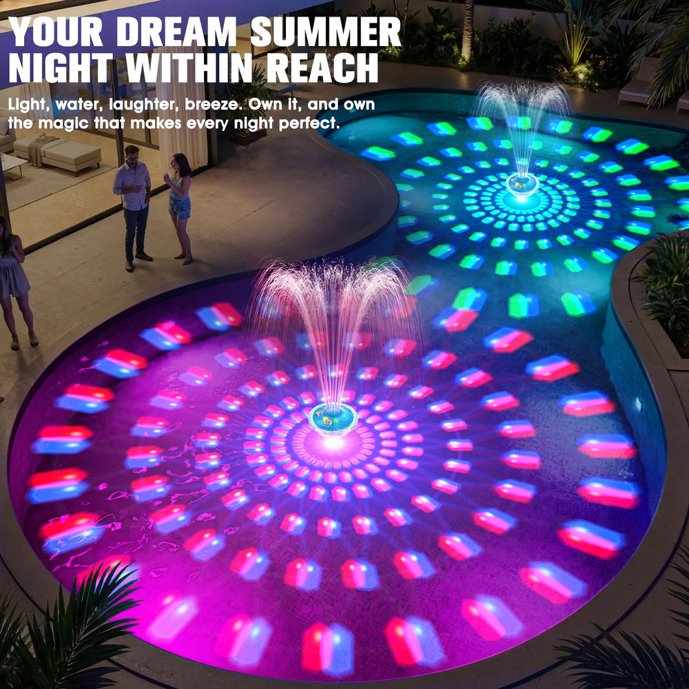 Packaging of PoolPop Floating Pool Fountain, large size