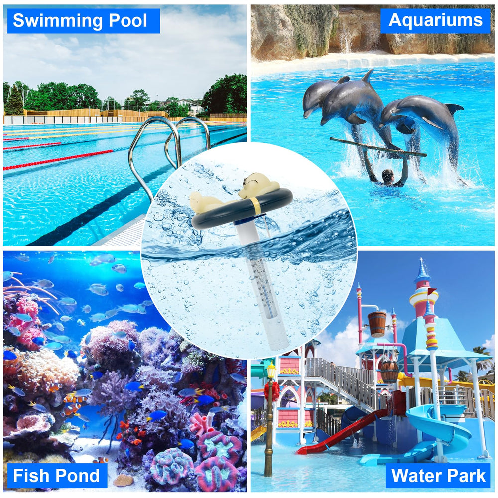 Packaging of PRASBURR Pool Thermometer with included string