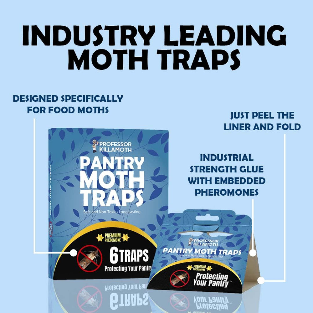 Packaging of Professor Killamoth Pantry Moth Traps