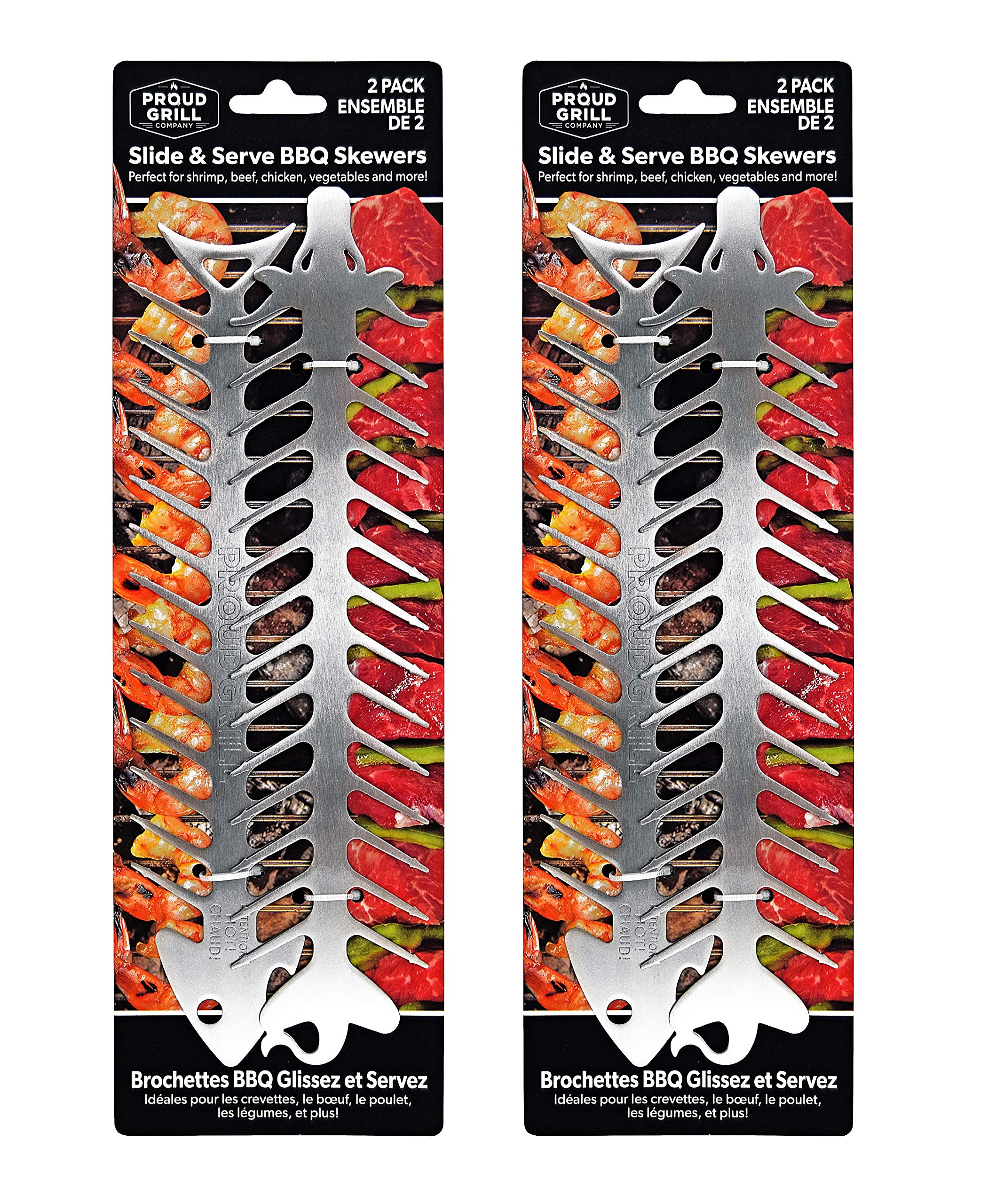 Packaging of Proud Grill BBQ Skewers set